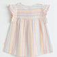 Milou Girls Cotton Striped Dress Pastel Stripe - Milou - Care. The Swiss WayDress