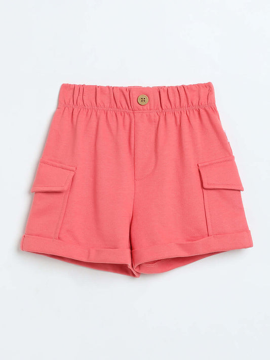 Milou Girls Faded Rose Poplin Shorts - Milou - Care. The Swiss WayShorts