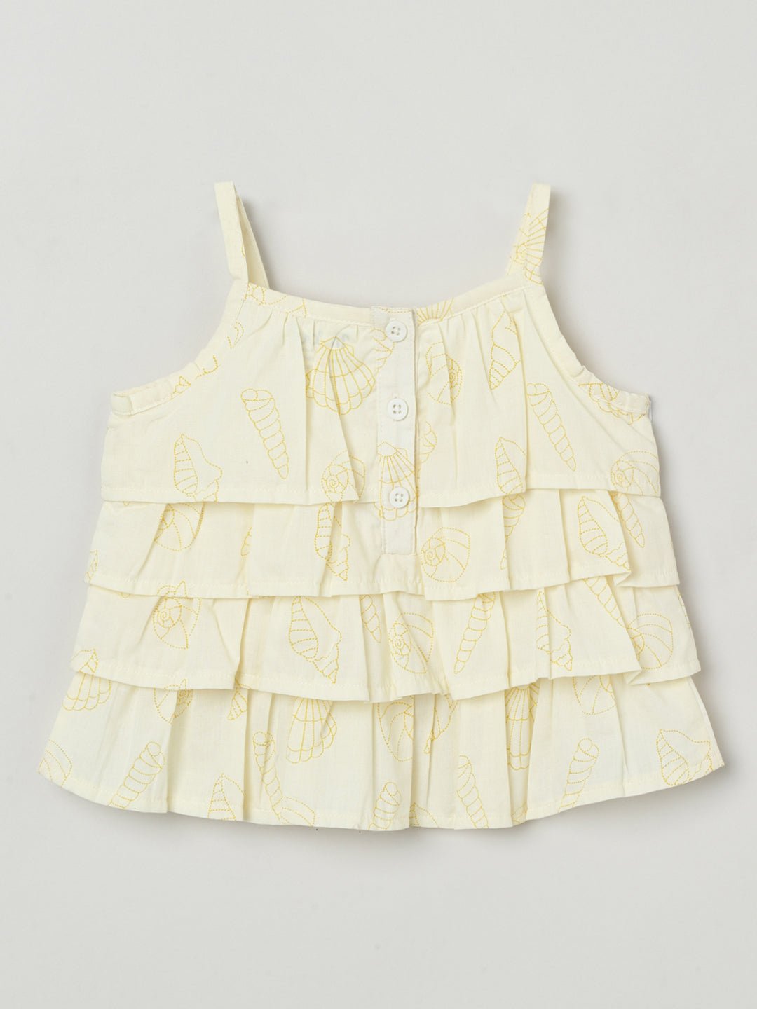 Milou Girls Flared Top & Shorts Co-ord Set Pastel Yellow - Milou - Care. The Swiss WaySets & Suits