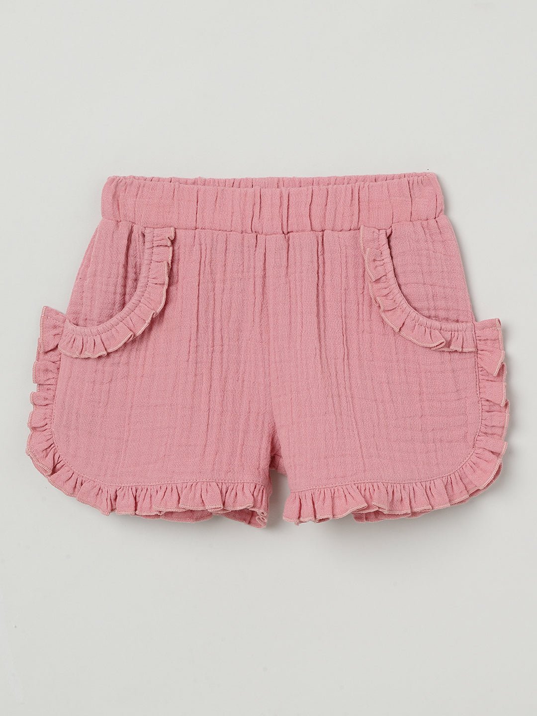 Milou Girls Flared Top & Shorts Co-ord Set Pink Set - Milou - Care. The Swiss WaySets & Suits