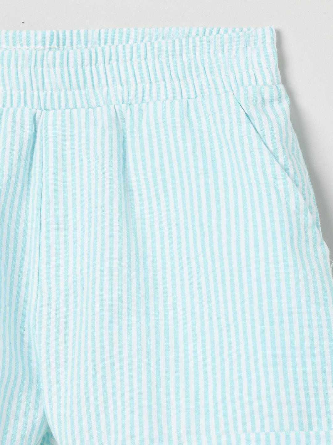 Milou Girls Flared Top & Shorts Co-ord Set Sky Blue Set - Milou - Care. The Swiss WaySets & Suits