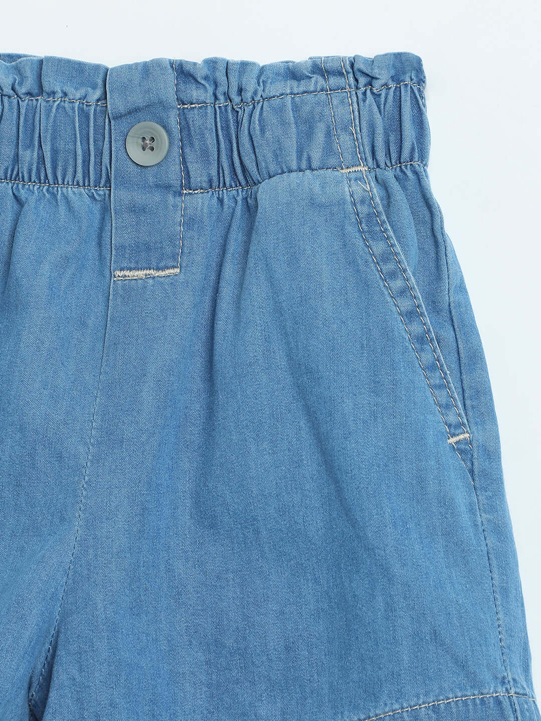 Milou Girls Light Blue Denim Shorts - Milou - Care. The Swiss WayShorts