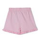 Milou Girls Mid Thigh Solid Frilled Hem Shorts Pink - Milou - Care. The Swiss WayShorts