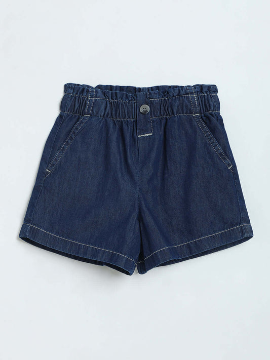 Milou Girls Midnight Blue Denim Shorts - Milou - Care. The Swiss WayShorts