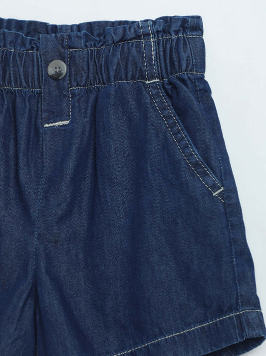 Milou Girls Midnight Blue Denim Shorts - Milou - Care. The Swiss WayShorts