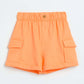 Milou Girls Orange Poplin Shorts - Milou - Care. The Swiss WayShorts