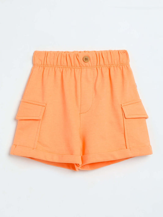 Milou Girls Orange Poplin Shorts - Milou - Care. The Swiss WayShorts