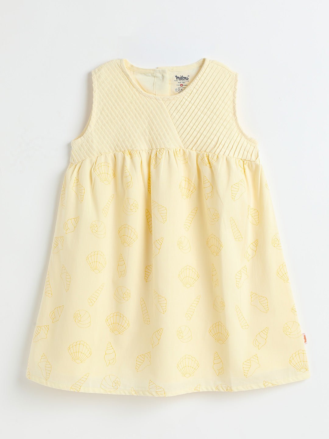 Milou Girls Pastel Yellow Cotton Dress - Milou - Care. The Swiss WayDress