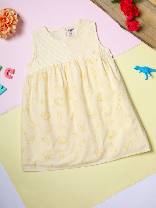 Milou Girls Pastel Yellow Cotton Dress - Milou - Care. The Swiss WayDress