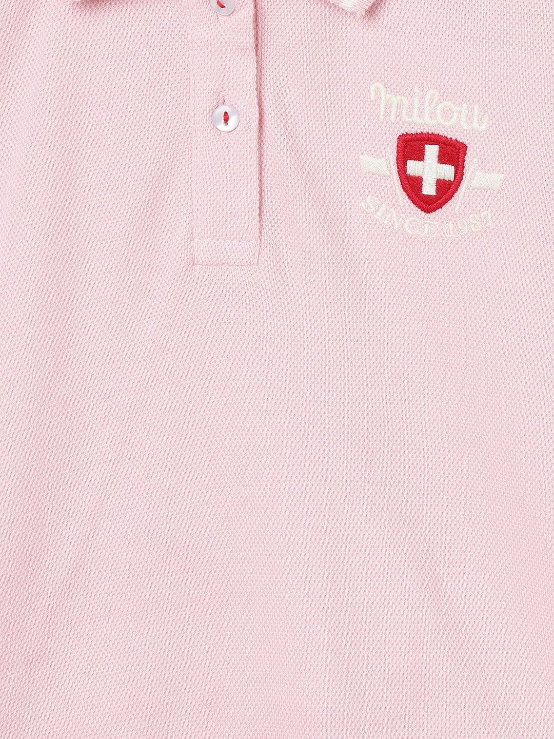 Milou Girls Polo T-Shirt Pink - Milou - Care. The Swiss WayTops & T-shirts