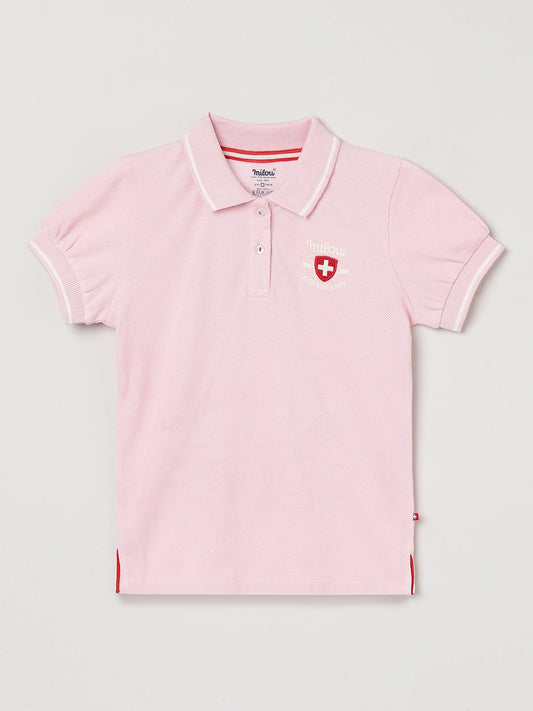 Milou Girls Polo T-Shirt Pink - Milou - Care. The Swiss WayTops & T-shirts
