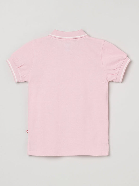 Milou Girls Polo T-Shirt Pink - Milou - Care. The Swiss WayTops & T-shirts