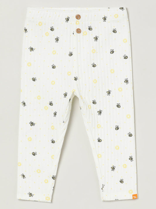 Milou Girls Printed Leggings White Floral Print - Milou - Care. The Swiss WayLegging