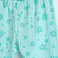 Milou Girls Printed Pull-Up Jogger Pants Mint Floral Print - Milou - Care. The Swiss WayJeans & Trousers