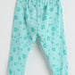 Milou Girls Printed Pull-Up Jogger Pants Mint Floral Print - Milou - Care. The Swiss WayJeans & Trousers