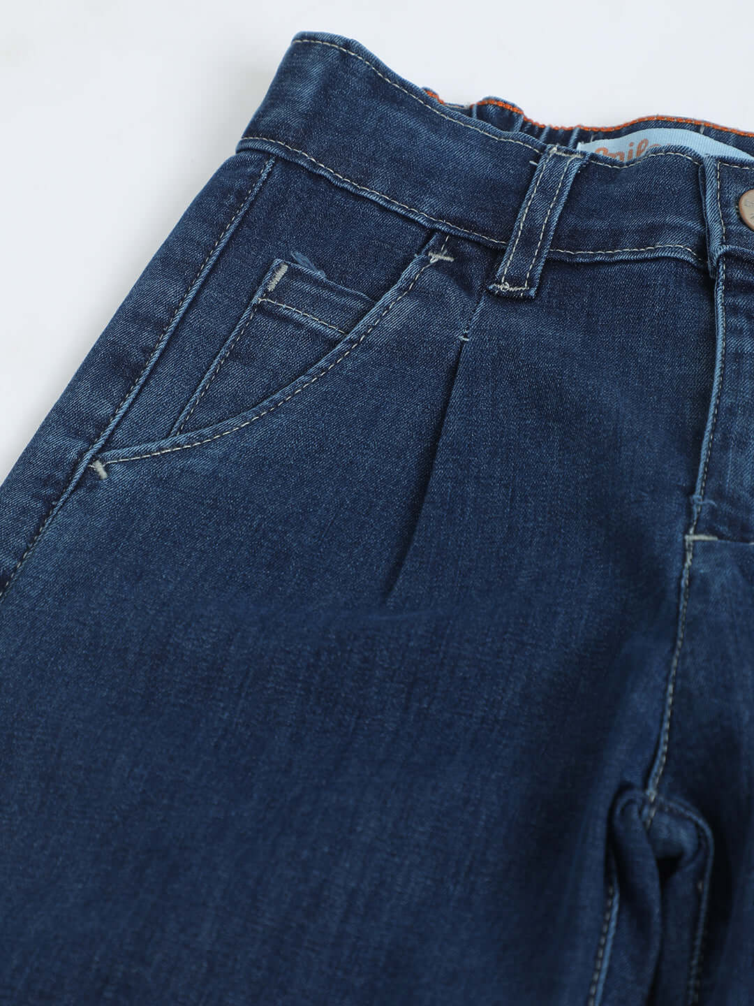 Milou Girls Straight-Leg Denim Pants Blue - Milou - Care. The Swiss WayJeans & Trousers