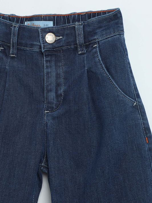 Milou Girls Straight-Leg Denim Pants Blue - Milou - Care. The Swiss WayJeans & Trousers