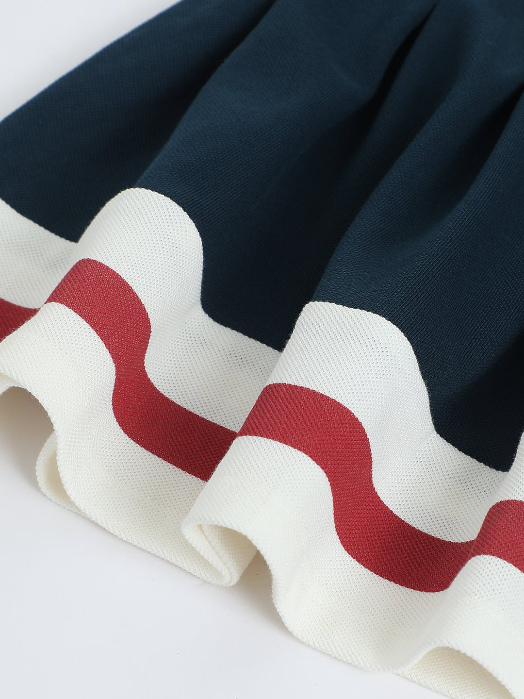 Milou Girls Tennis Knit Skirt Navy Blue Stripe - Milou - Care. The Swiss WaySkirt