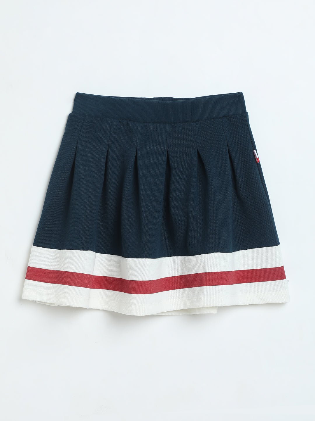Milou Girls Tennis Knit Skirt Navy Blue Stripe - Milou - Care. The Swiss WaySkirt