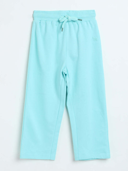 Milou Girls Turquoise Loopknit Sweatpants - Milou - Care. The Swiss WayJeans & Trousers