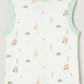 Milou Infant Cotton Sleeveless Bio-Washed Printed Jabla Set White Animal Print - Milou - Care. The Swiss WayJabla
