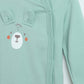 Milou Infant Unisex Cotton Bodysuit Mint Green Bear Print - Milou - Care. The Swiss WayBodysuit