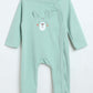 Milou Infant Unisex Cotton Bodysuit Mint Green Bear Print - Milou - Care. The Swiss WayBodysuit