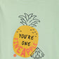Milou Kids Boys Green Cotton T-Shirt Pineapple Graphic Print - Milou - Care. The Swiss WayT-Shirt