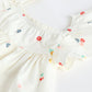 Milou Toddler Girls Cotton Printed Dress White Floral Print - Milou - Care. The Swiss WayDress