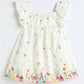 Milou Toddler Girls Cotton Printed Dress White Floral Print - Milou - Care. The Swiss WayDress