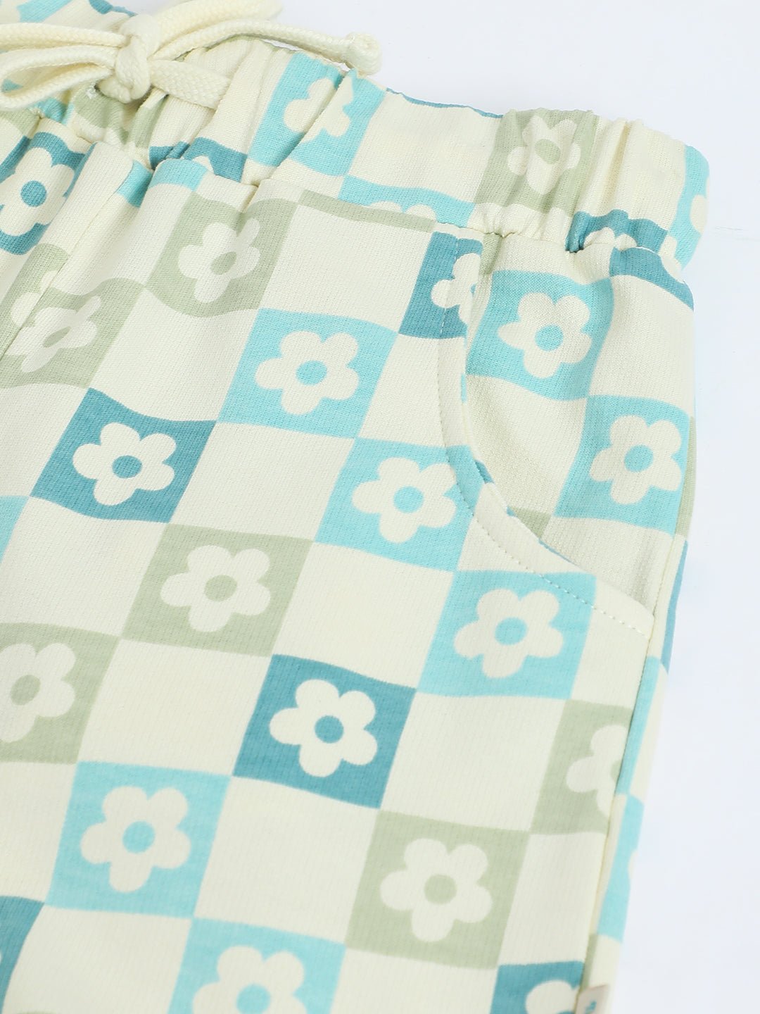 Milou Toddler Girls Cotton Shorts Light Blue Check - Milou - Care. The Swiss WayShorts