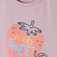 Milou Toddler Girls Half Sleeve Printed T-Shirt Lavender Strawberry Print - Milou - Care. The Swiss WayTops & T-shirts