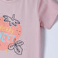 Milou Toddler Girls Half Sleeve Printed T-Shirt Lavender Strawberry Print - Milou - Care. The Swiss WayTops & T-shirts