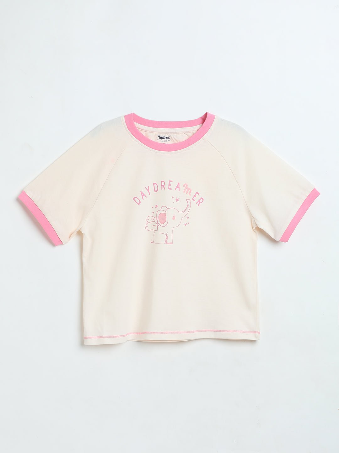 Milou Toddler Girls Pink Cotton T-Shirt - Milou - Care. The Swiss WayTops & T-shirts